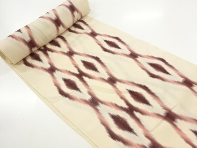 アンティーク　立涌模様織出し着物洗い張り